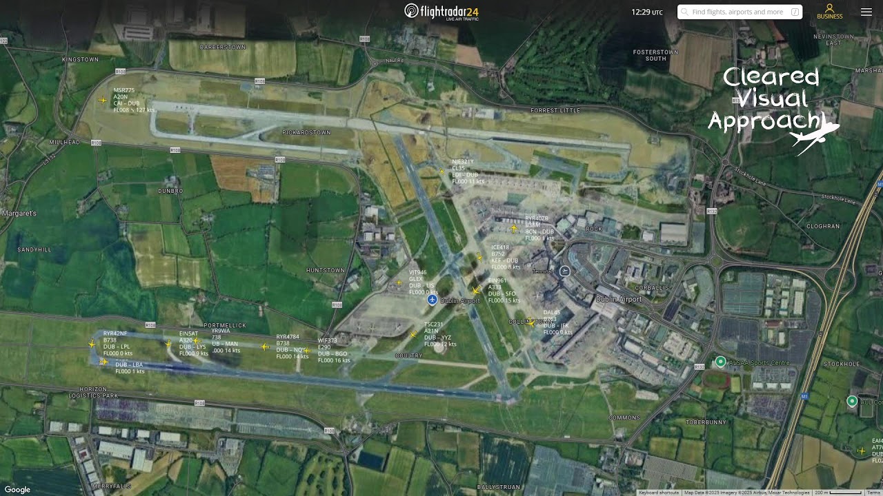 Dublin EIDW Flightradar24 Livestream with Tower Live Air Traffic Control 2/09/2025