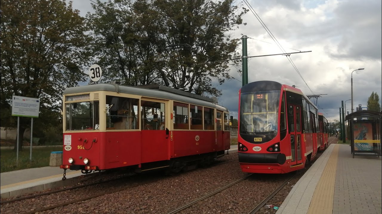 Linia 38 Bytom Powstańców Śląskich - Bytom Stroszek Zajezdnia #954 (Tramwaje Śląskie) ZTM Katowice