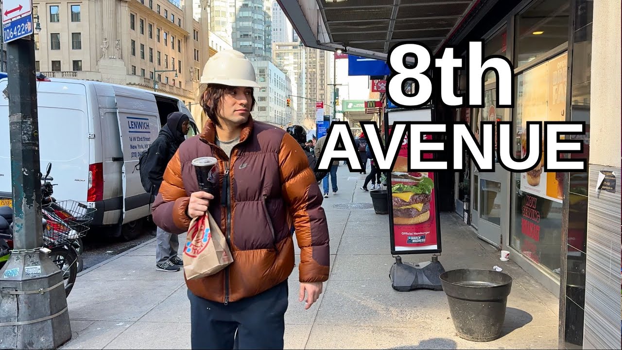 NEW YORK CITY Walking Tour [4K] - 8th AVENUE