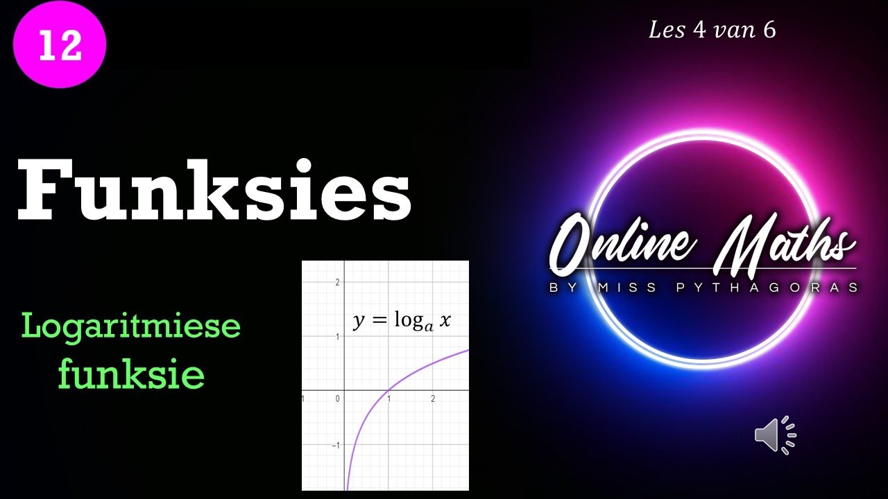 Funksies Graad12:L4 Logaritmiese Funksie