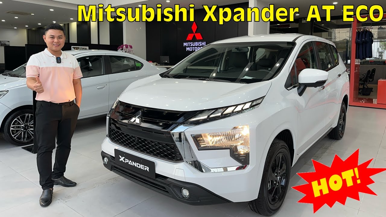 Xe 7 chỗ số tự động Mitsubishi Xpander AT ECO màu trắng - Sản xuất, lắp ráp năm 2025 tại Việt Nam