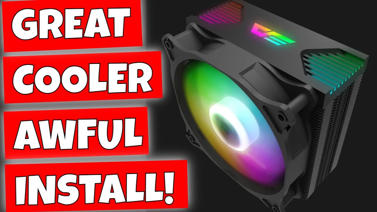 BEST Cheap 120mm ARGB Tower CPU Cooler DarkFlash Dark AIR