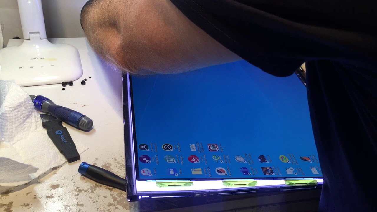 Dell P2415Q - Faint Horizontal Grey Line Fix - Pt2A, Fixing the Display