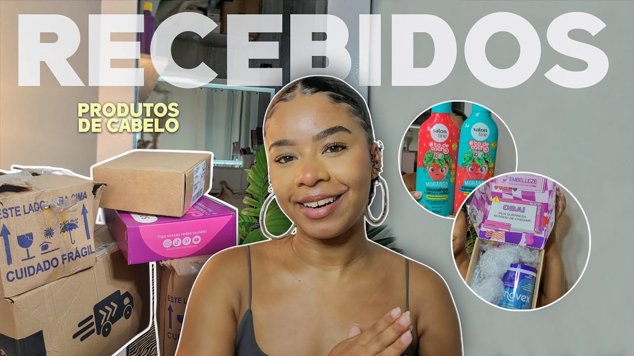 ABRINDO RECEBIDOS 📦| PRODUTOS DE CABELO #cachos