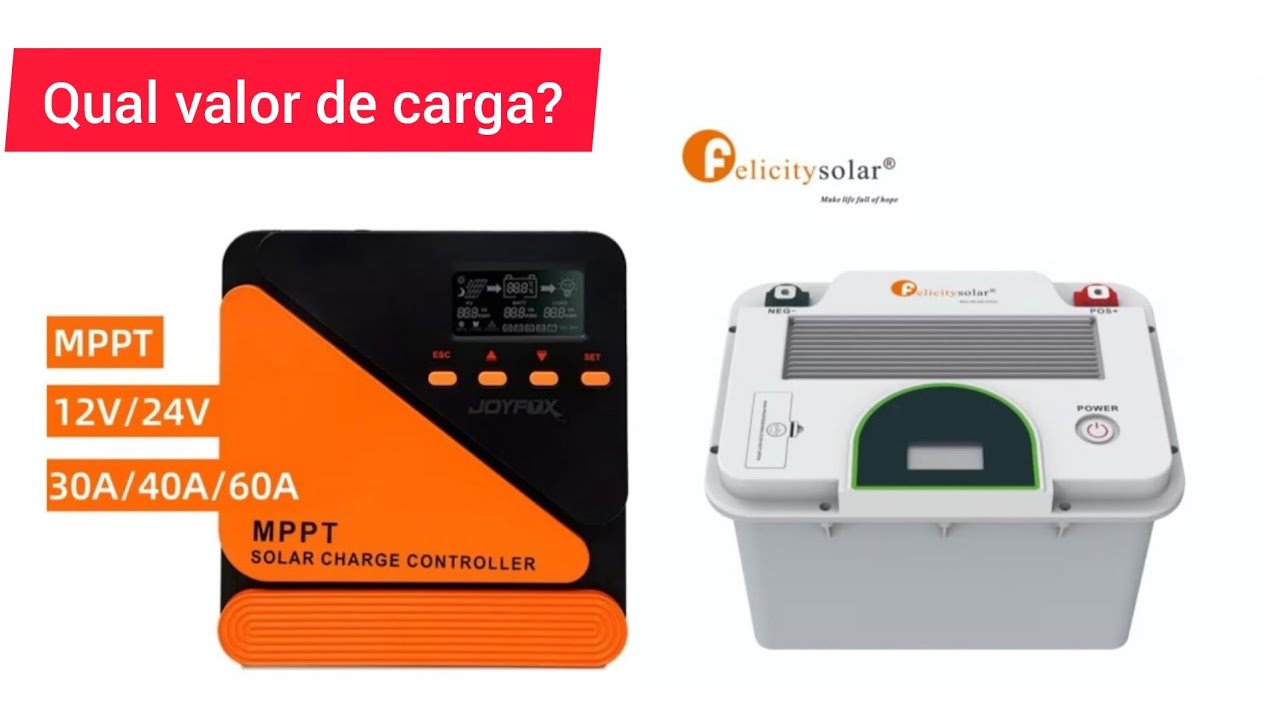 Qual valor de carga para Bateria 12v 160Ah da Felicity Solar 