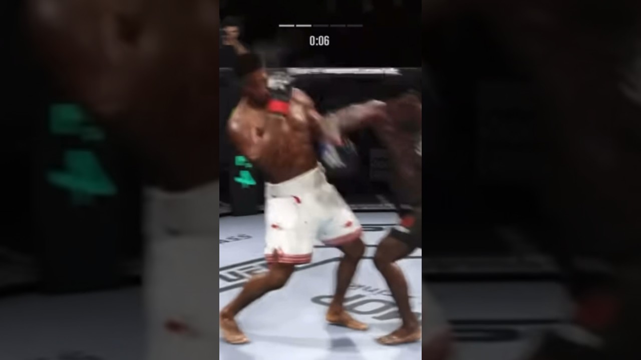 Anthony Joshua VS Francis Ngannou AI Fight Simulation #boxing