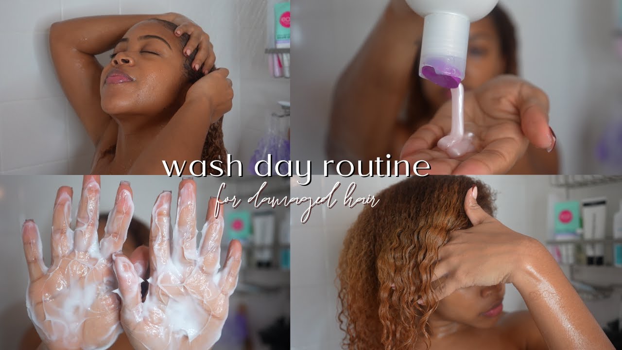 Wash Day Routine for DAMAGED Natural Hair | Watch me bring my curls back from color damage!