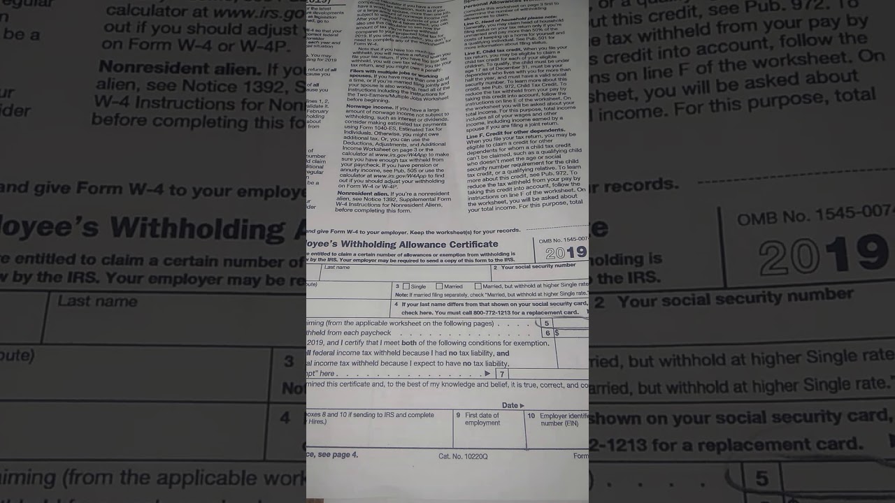 How to get more money through your pay check Filling out W4 form correctly