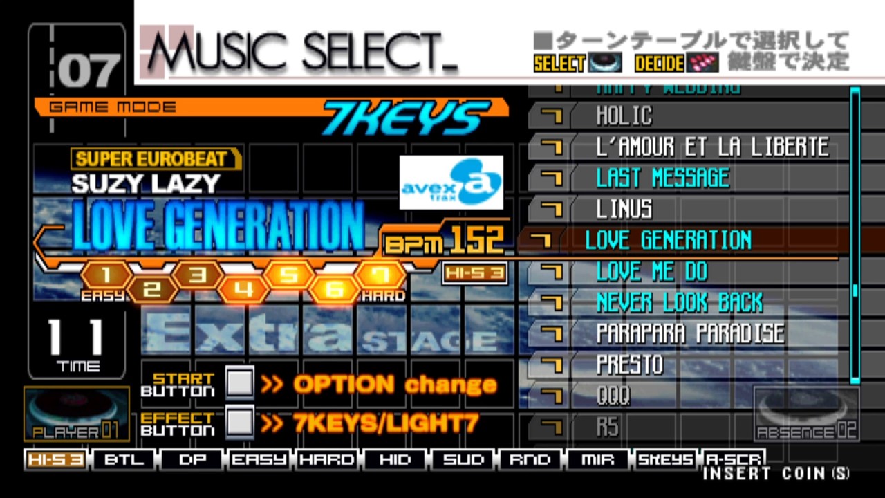 [beatmania IIDX 7th style] LOVE GENERATION