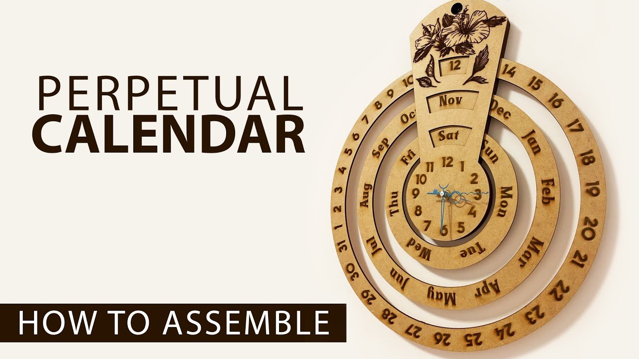 How to assemble CALENDAR WATCH