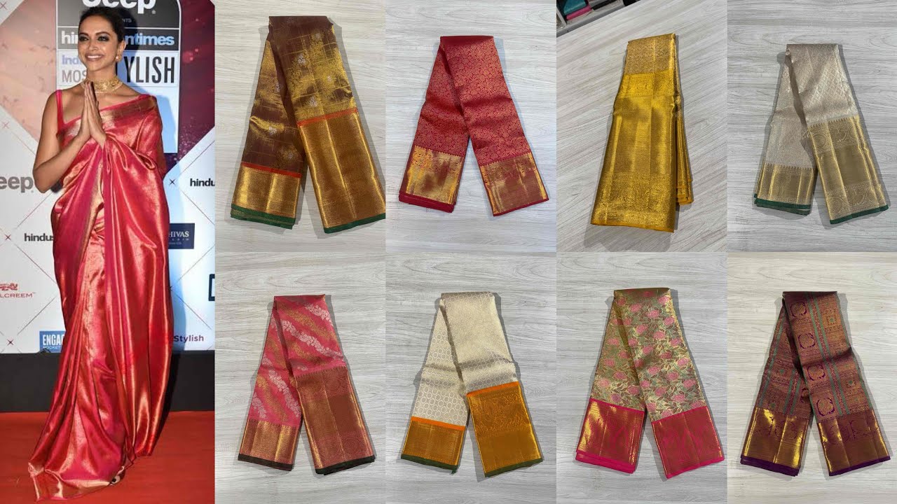 Kanchipuram premium high quality pure handloom wedding silk sarees