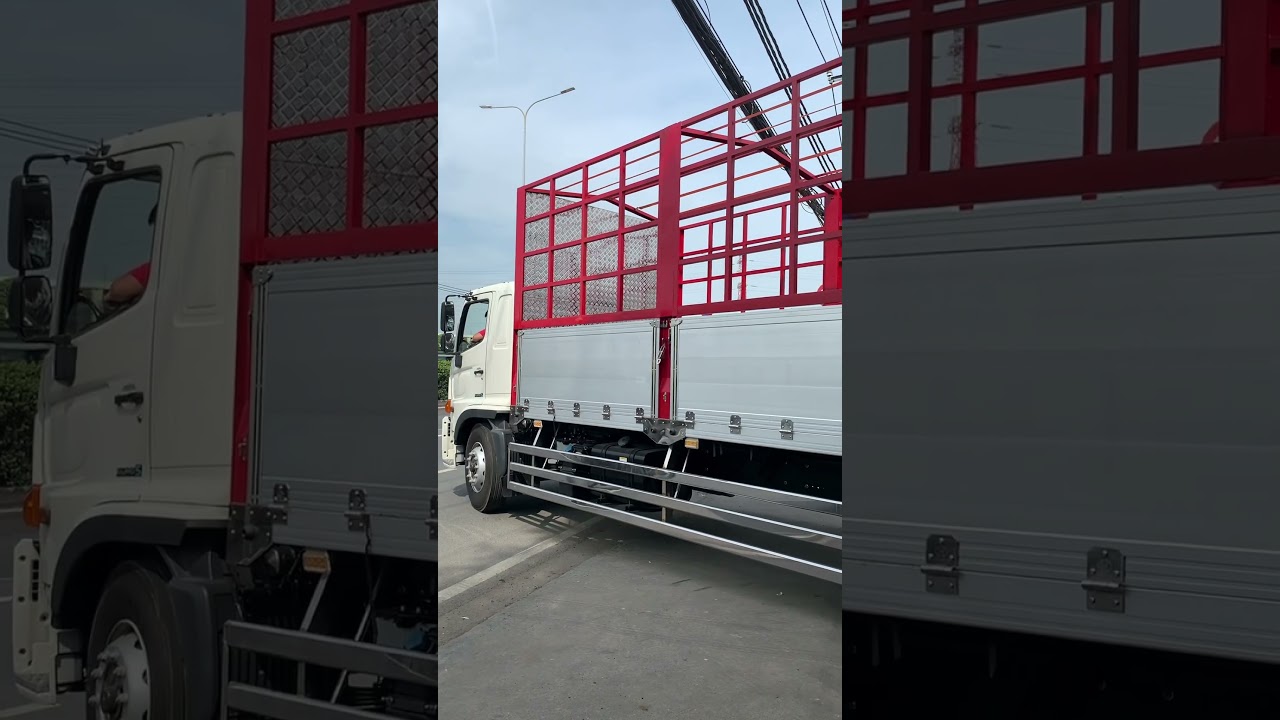 Hino FL m&agrave;u đỏ rực l&ecirc;n s&oacute;ng 🚛 #xetai #hino #hino500 #hinofl #xetaigiare