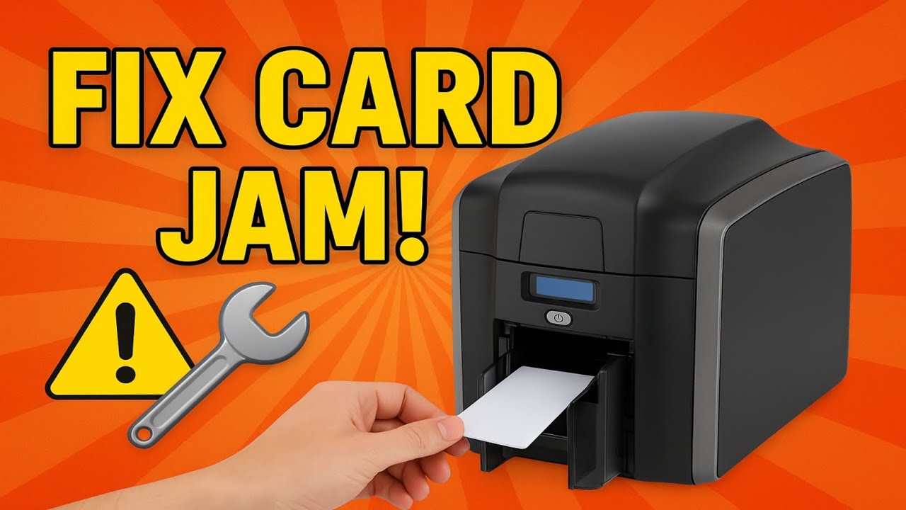 ⚠️ How to Fix PVC Card Jam in HID Fargo DTC1500 Printer