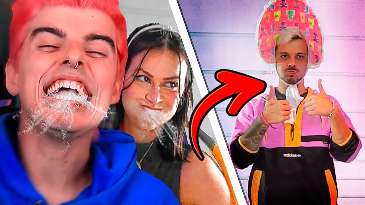 TENTE NÃO RIR!! DESAFIO COM ÁGUA NA BOCA 😂