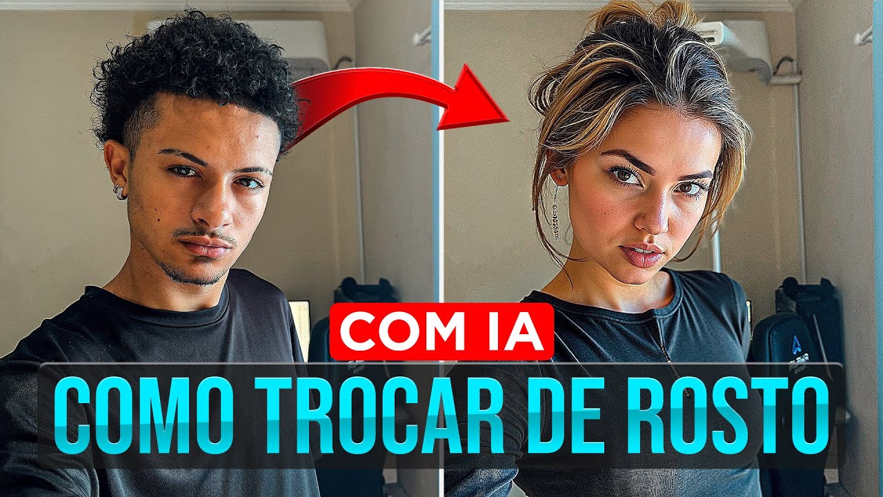 Como trocar rosto com IA - Transforme-se em QUALQUER PESSOA - A IA copia seus movimentos 2025!