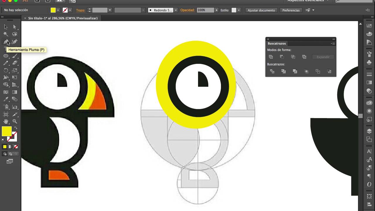 Illustrator herramientas buscatrazos, alinear, organizar