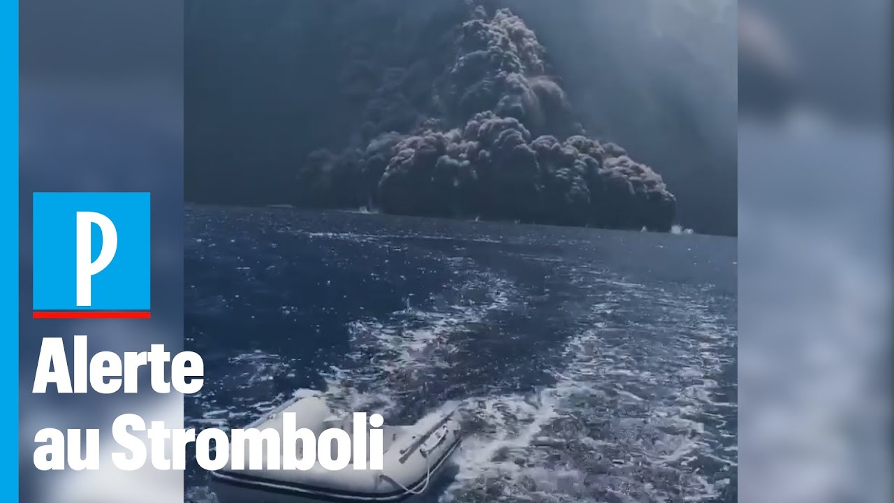 Italie : l'impressionnante &eacute;ruption du volcan Stromboli