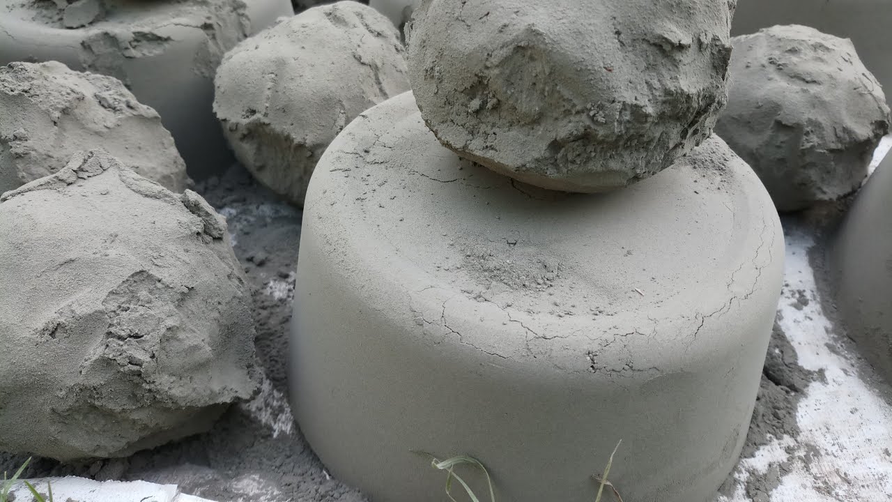 Cement Asmr:Creamy Dusty Soft pure Cement Floor Crumbling Cement DUST PLAY🤤🌪️@softnoiseasmr