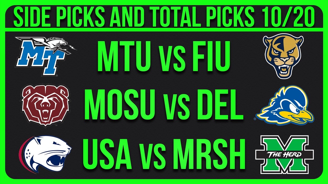 College Football Picks Today 10/20/26 CFB NCAAF Week 8 Picks & Predictions