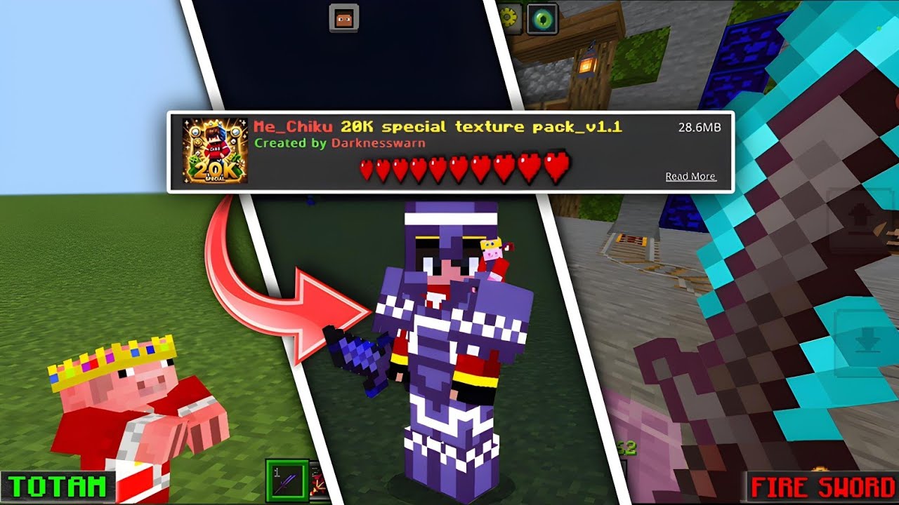 This MCPE Texture Pack Will BLOW Your Mind! (MUST TRY) || Best Minecraft PE Pack!! 🔥