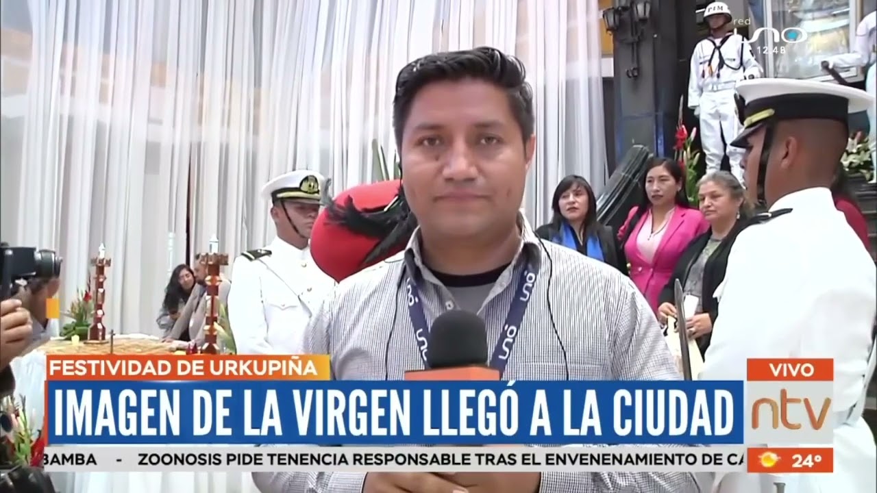 La Virgen de Urkupiña visitó el Cercado, escoltada por las FF.AA.