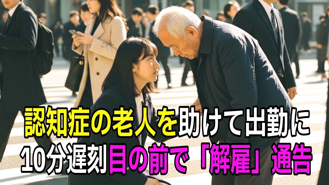 迷子の老人を助けて10分遅刻。「高卒はゴミだｗ」と即解雇されたOL → 直後、会長が現れ「私の父をゴミと呼んだか？」100億の契約が白紙に【感動する話】【朗読】