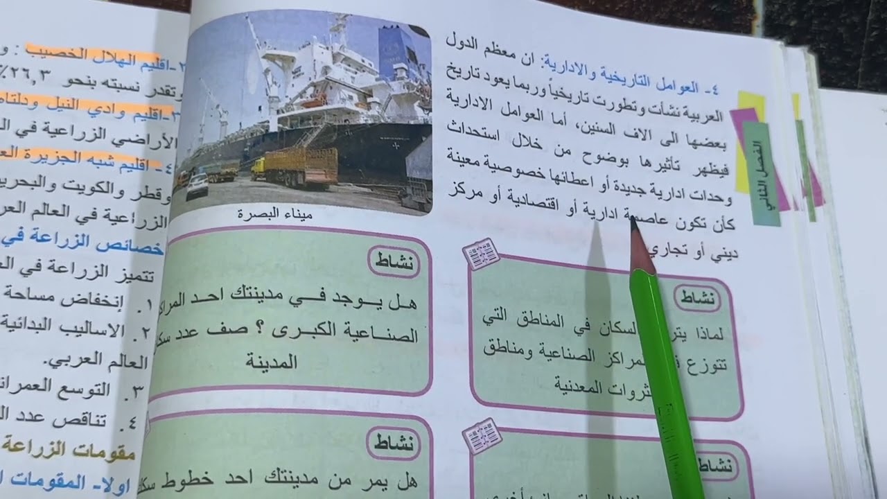 اجتماعيات الثاني متوسط العوامل المؤثرة في توزيع سكان العالم العربي ص ٤٣-٤٤-٤٥  شرح وملخص ، ست مريم