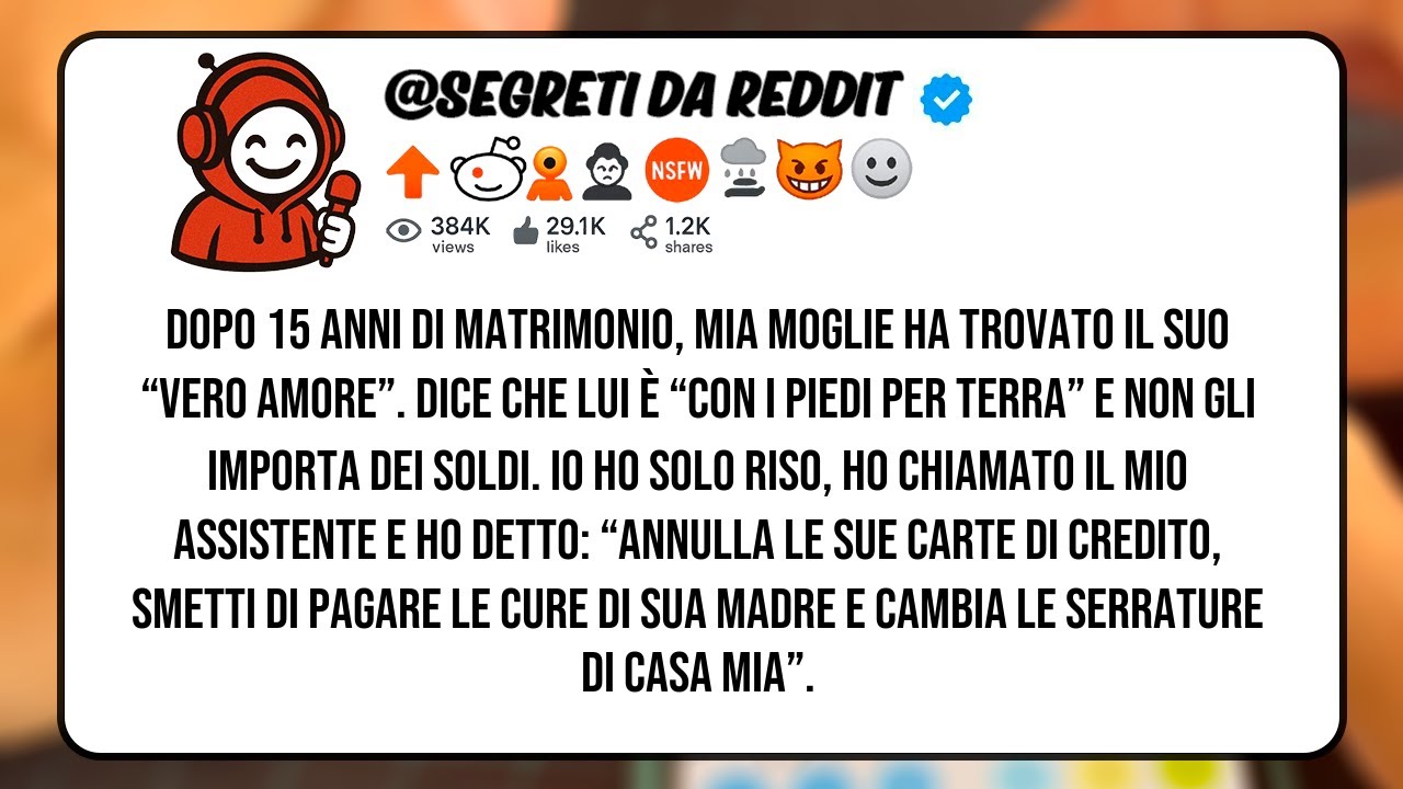 Dopo 15 anni, mia moglie ha trovato il suo “vero amore” e vuole il divorzio