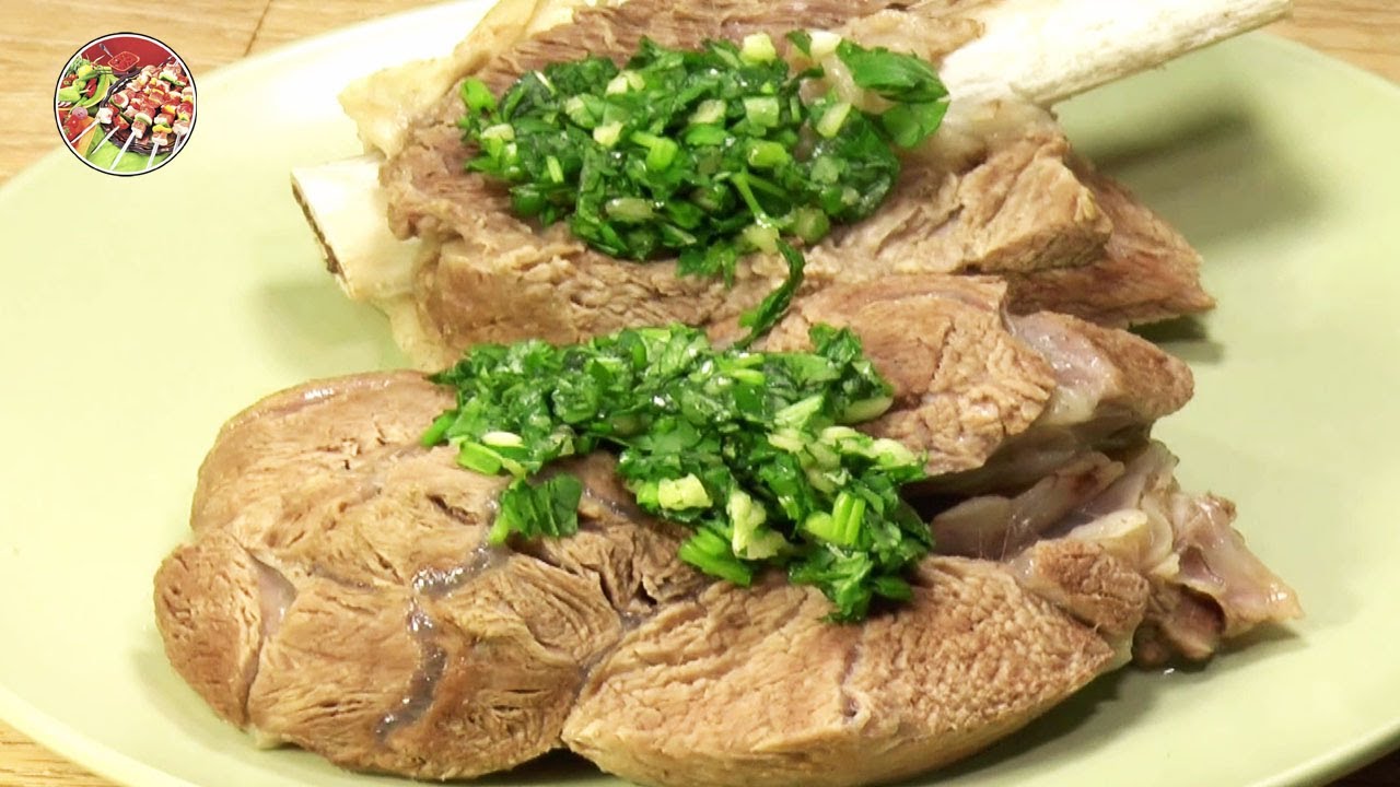 Хашлама из говядины, ужин Сталина | Прекрасное варёное с пряностями мясо и густой вкуснейший бульон!