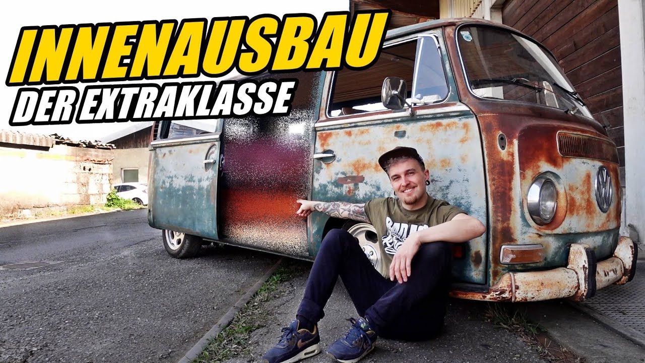 Innenausbau am Patina T2 VW Bus | Edler Kontrast zum Rost!