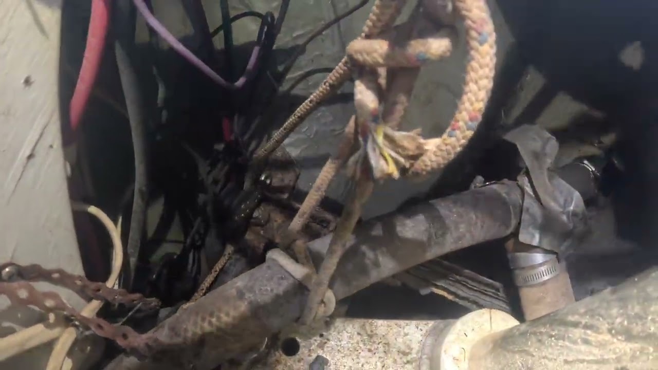 Cutlass Bearing replaced… rusty steering frame