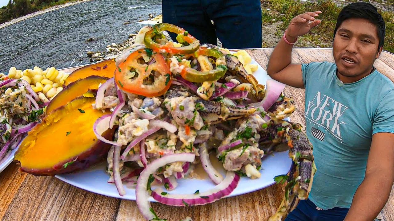 Hicimos un Rico Ceviche de cangrejo Volador con mi Papá