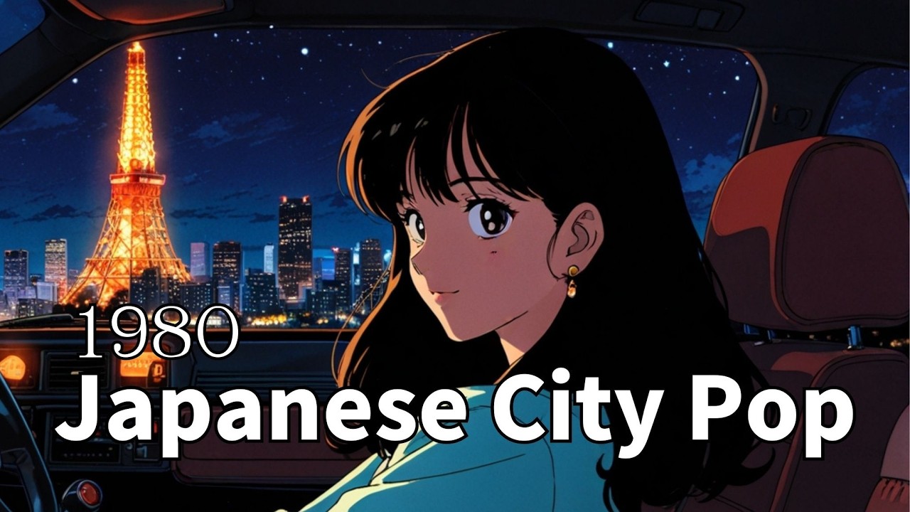 Japanese City Pop Neon Arteries - Driving through the Night