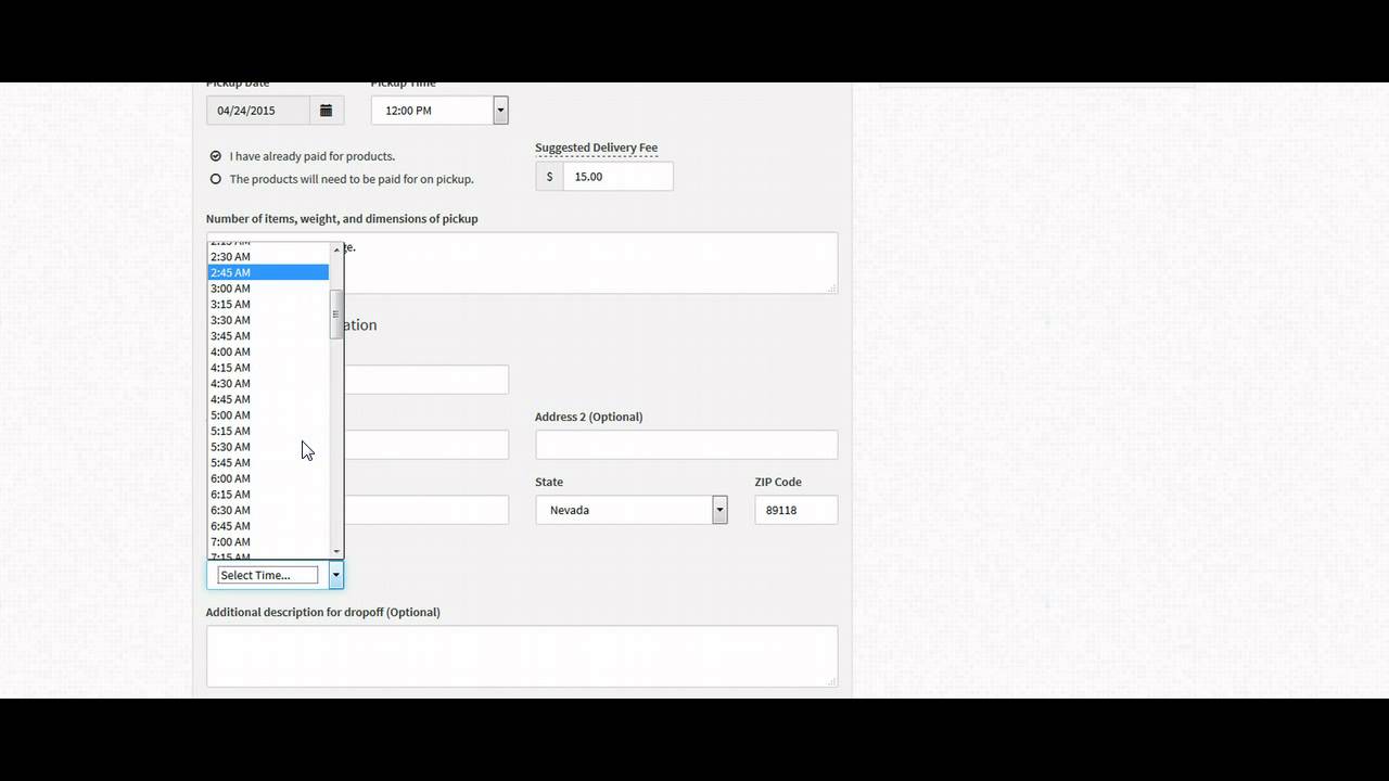 New Feature - Courier Order