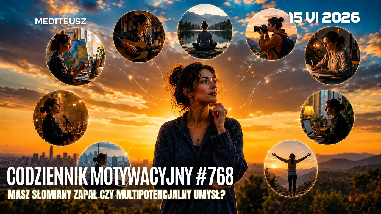 Słomiany zapał czy multipotencjalny umysł? Codziennik Motywacyjny #768 15 VI 2026