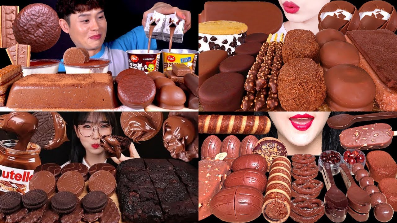 🍦ASMR MUKBANG DESSERT COMPILATION🍫 | Eating Chocolate, Ice Cream, Cake & Sweet Treats!