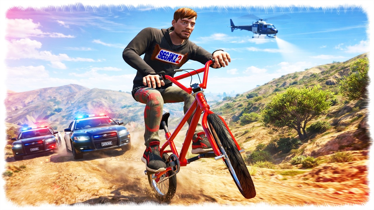 ПОЛИЦИЯДАН ВЕЛОСИПЕДПЕН ҚАШТЫМ 🚴 SEGA KZ 2 ☀ ГТА 5