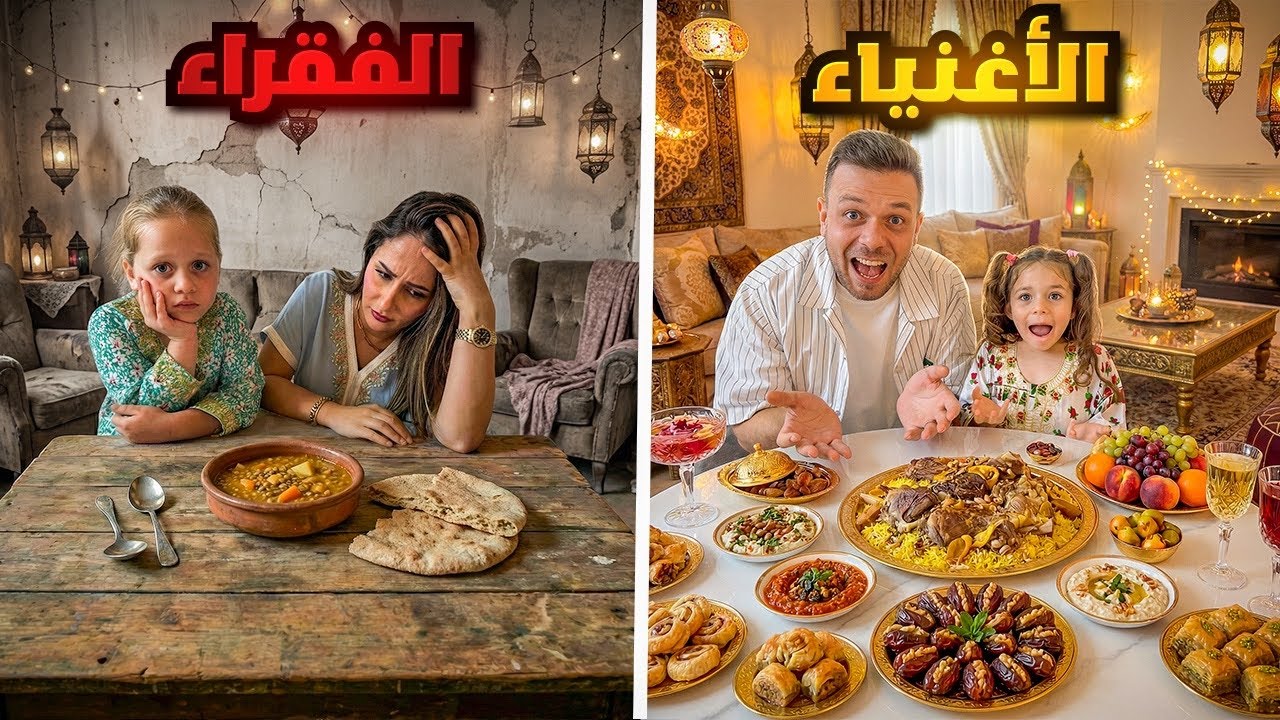 تحدي سفرة الفقراء ضد الاغنياء في رمضان 🌙 مين اللي فاز ؟