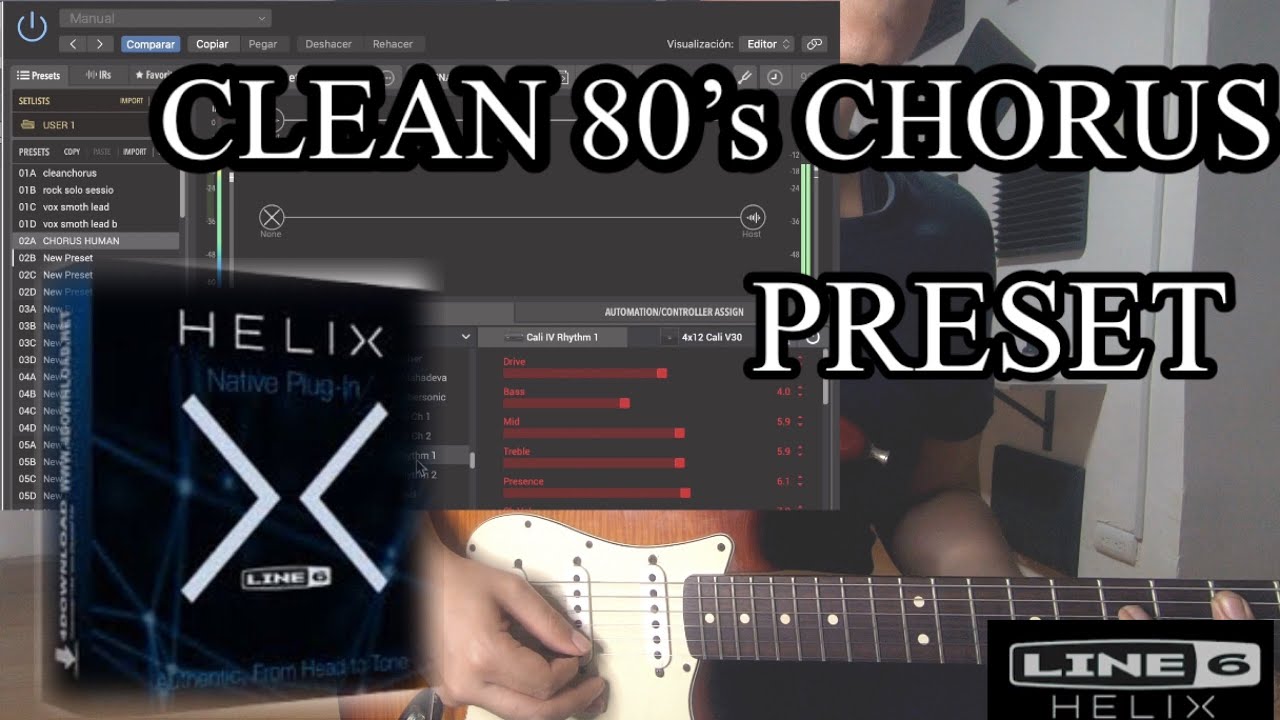 LINE 6 HELIX | CLEAN CHORUS | Danny Carrera