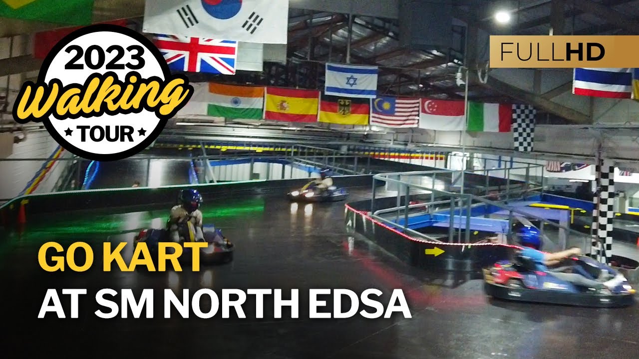 Go Kart at SM North EDSA in Quezon City - Walking Tour