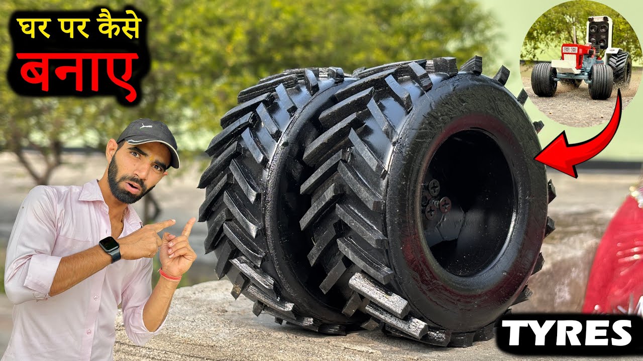 How to make Tractor Tyre | How to make Tractor tyres at Home @GranthVlogs-8 