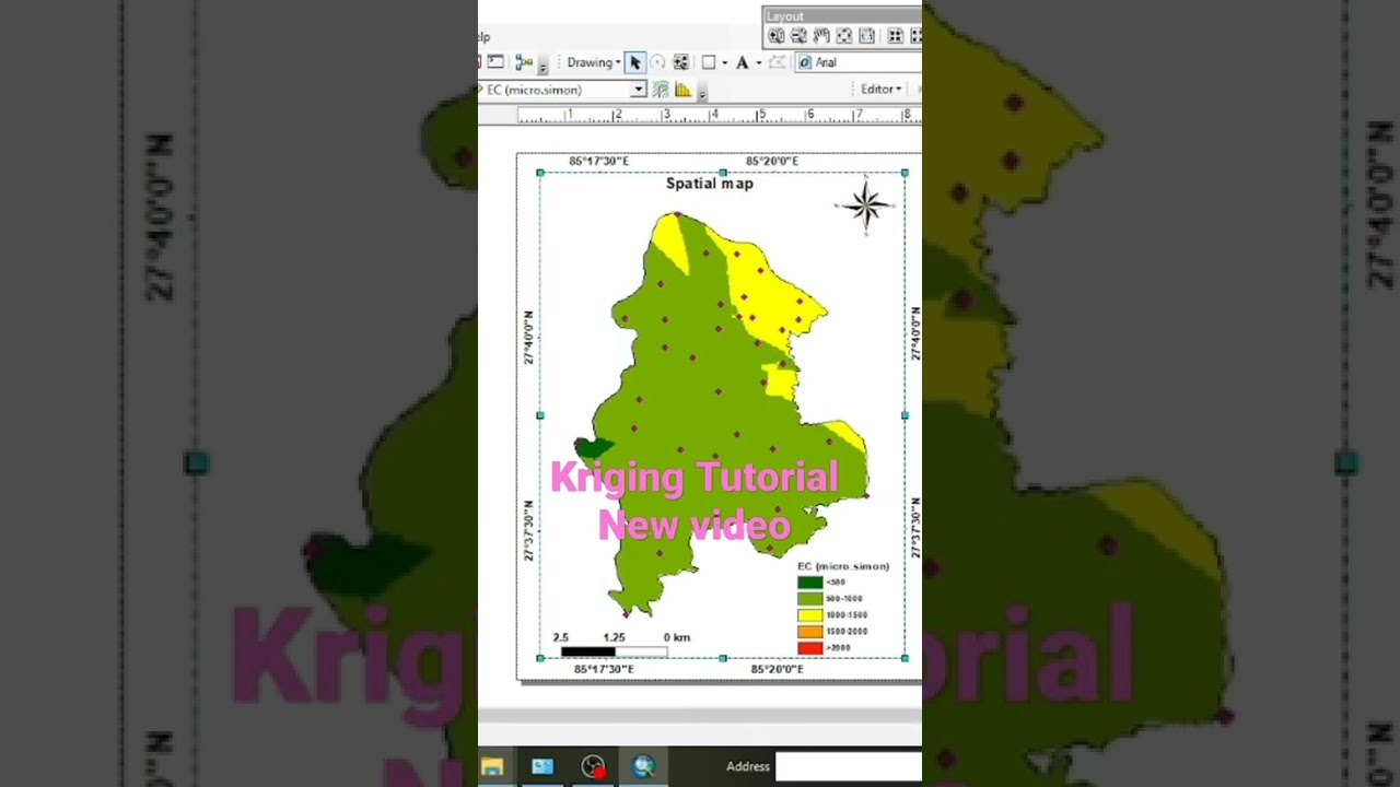 Tutorial to kriging spatial map #gistutorial @GIS tutorial #letmedownslowly