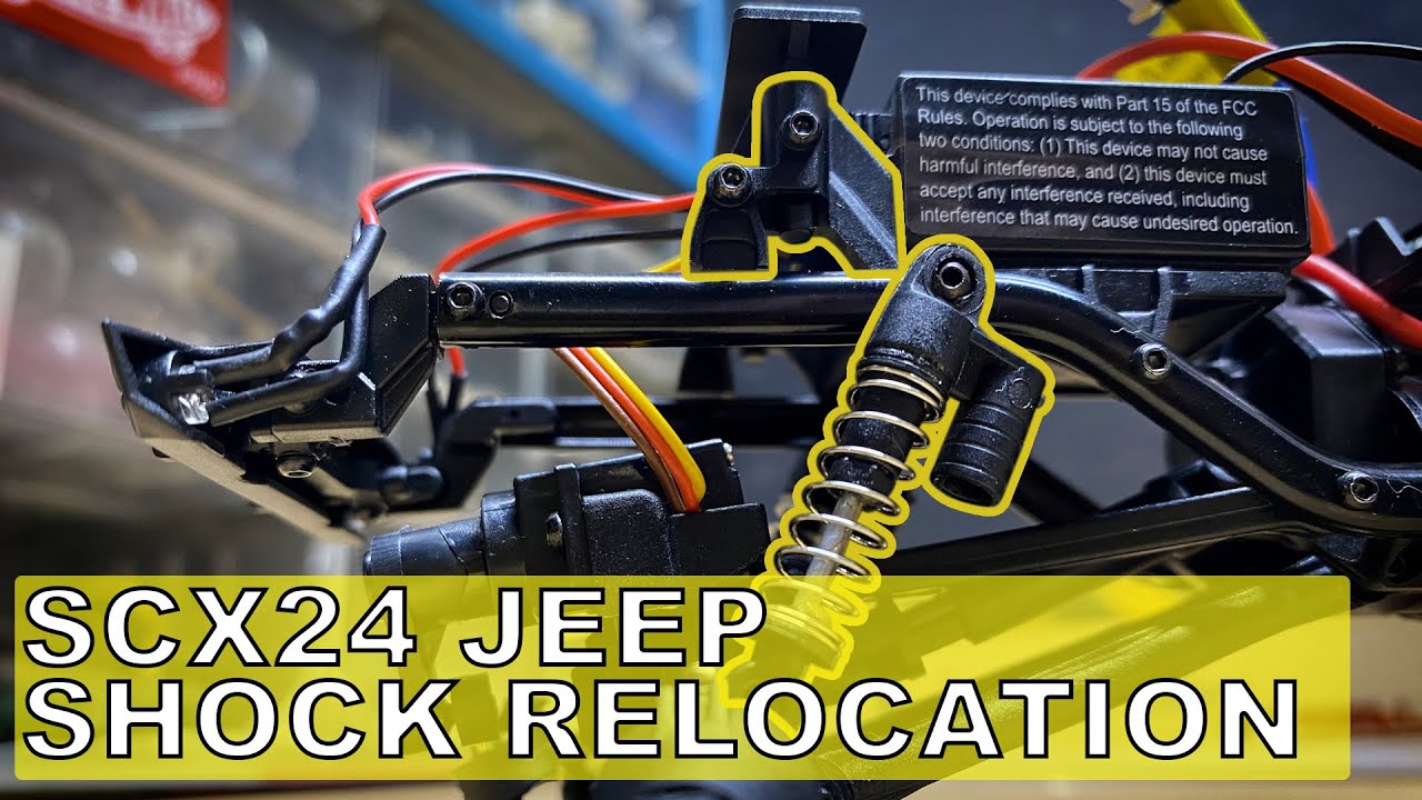 Axial SCX24 JEEP Indoor Build Ep.3 Перемещение амортизаторов