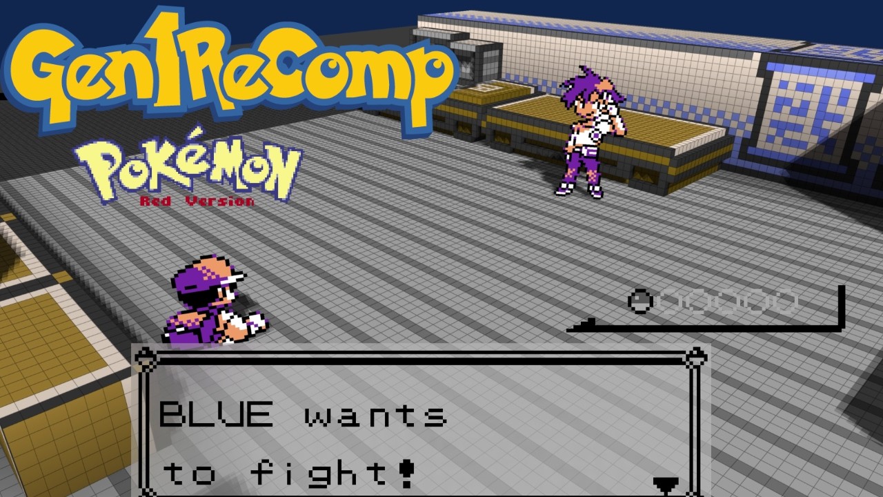 Pok&eacute;mon Gen 1 Recompiled | Voxel, First person, Mew Starter mod |4k gameplay