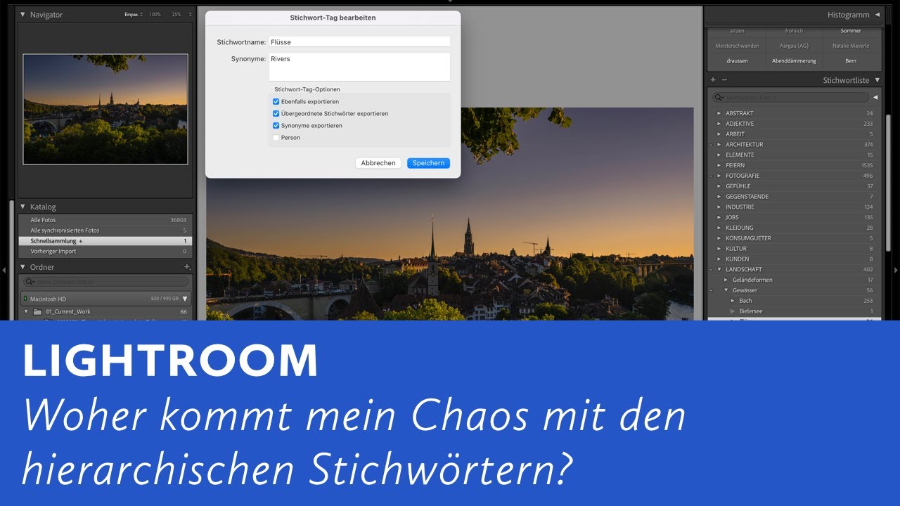 Lightroom Classic: Woher kommt mein Chaos mit den hierarchischen Stichwörtern?