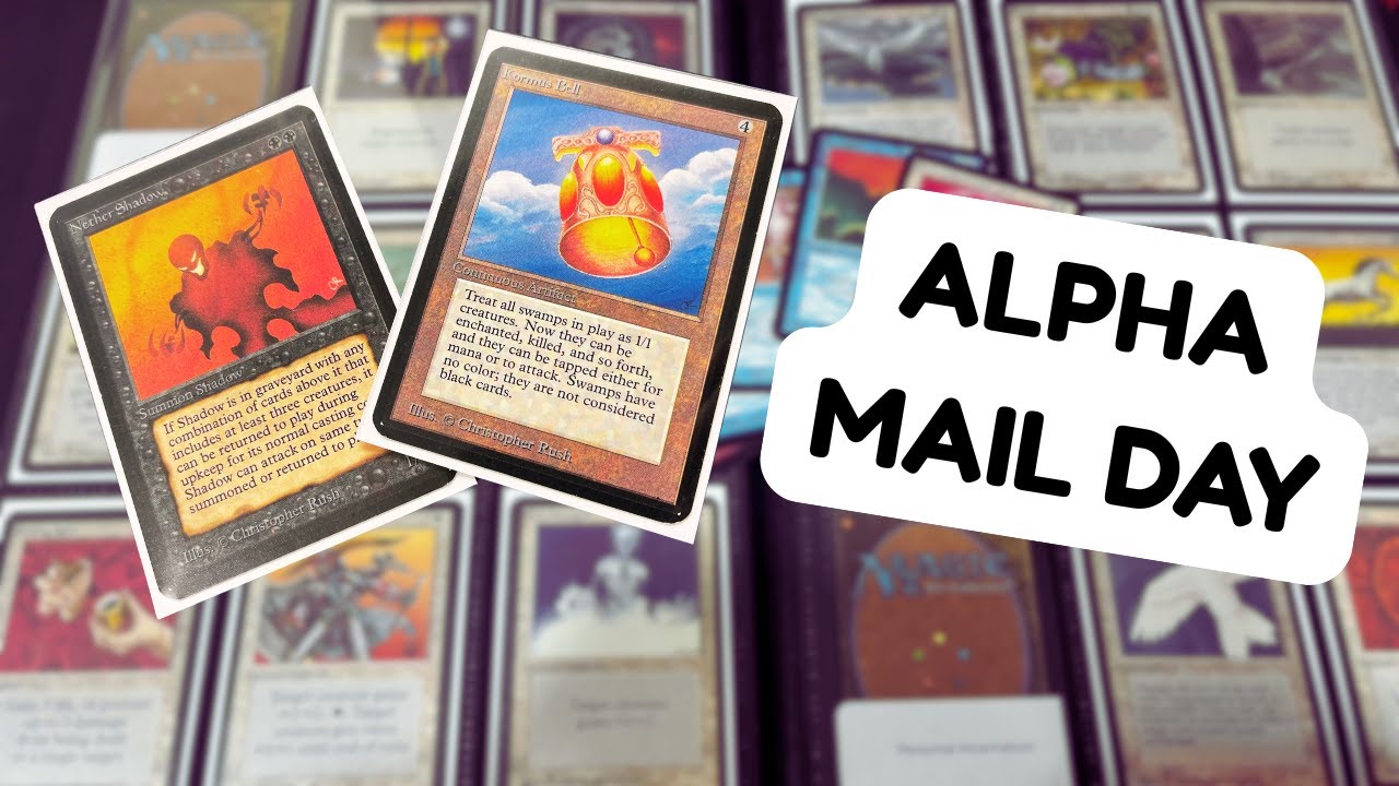 Распаковка винтажных карт MTG Alpha | Пополнения из почтового ящика и альбома