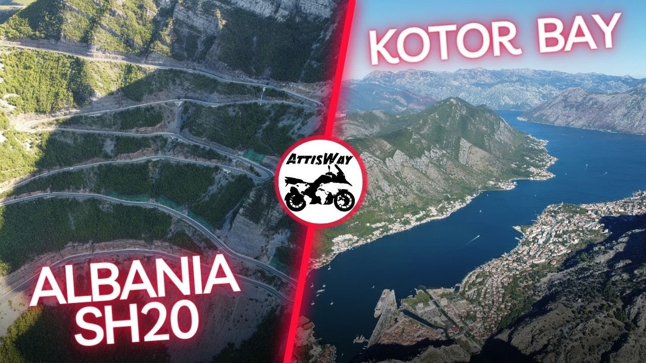Албания Знаменитая дорога SH20, Национальный парк Тет, Которский залив,