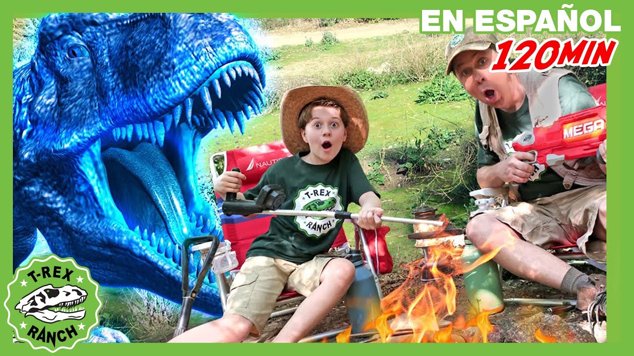 Dinosaurios en la Fogata 🔥 | T-Rex Rancho 🦖 | Moonbug Kids Parque de Juegos