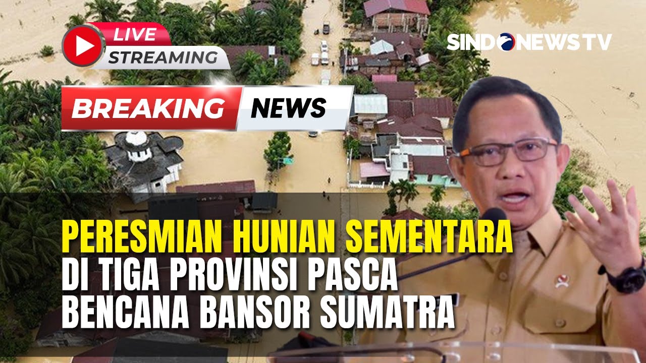 🔴BREAKING NEWS Peresmian Hunian Sementara di Tiga Provinsi Pasca Bencana Bansor Sumatra | 05/02