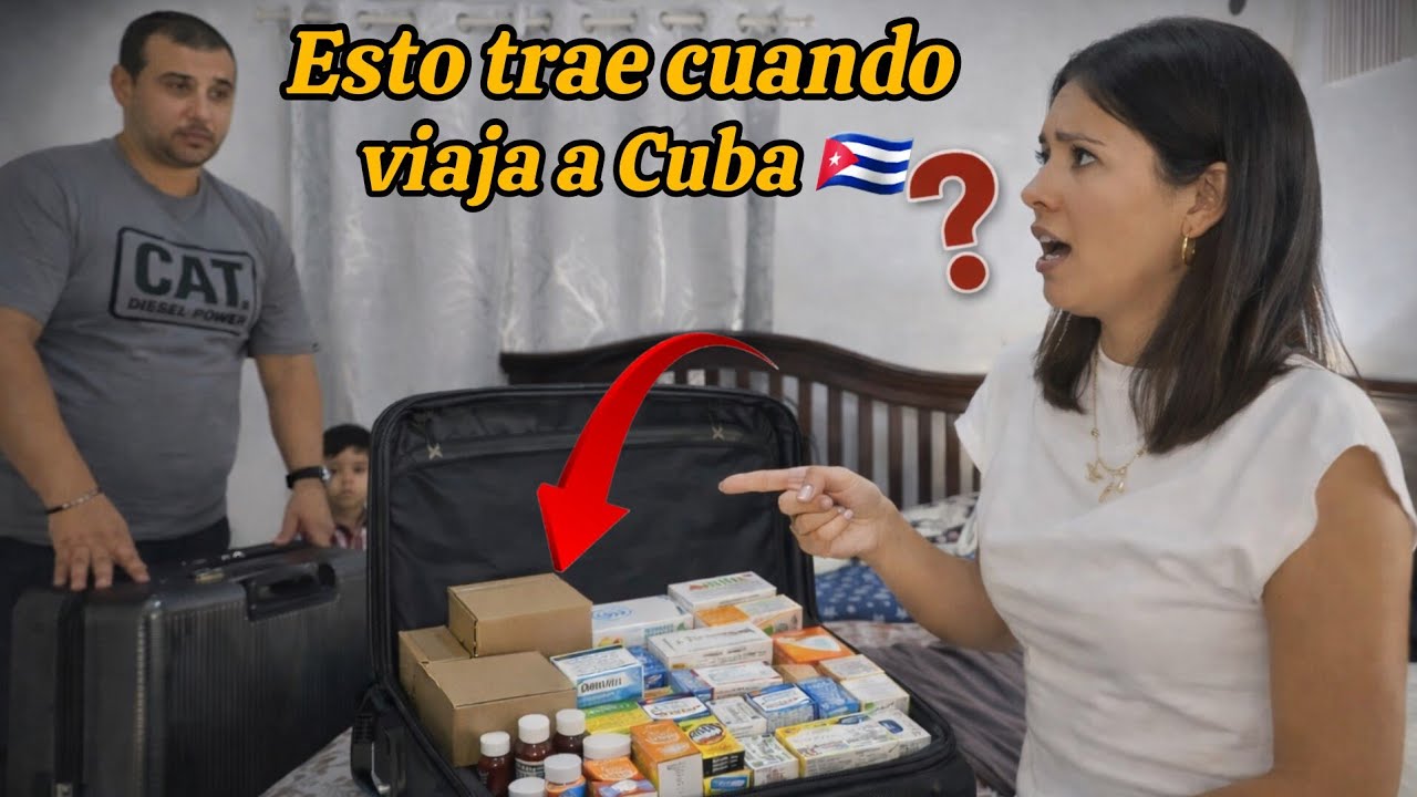 TODO LO QUE TRAE MI ESPOSO EN LA MALETA 😱 EN SU VIAJE A CUBA 2026 🇨🇺